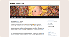 Desktop Screenshot of noszebokocham.pl